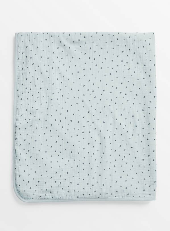 Blue Spot Gauze Blanket One Size